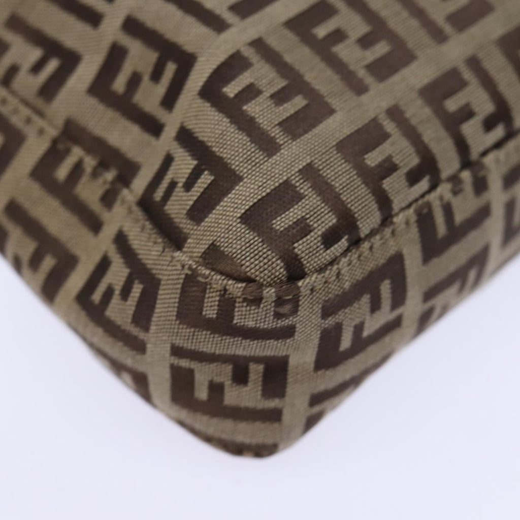 FENDI Zucchino Canvas Hand Bag Beigeyk12057