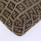 FENDI Zucchino Canvas Hand Bag Beigeyk12057