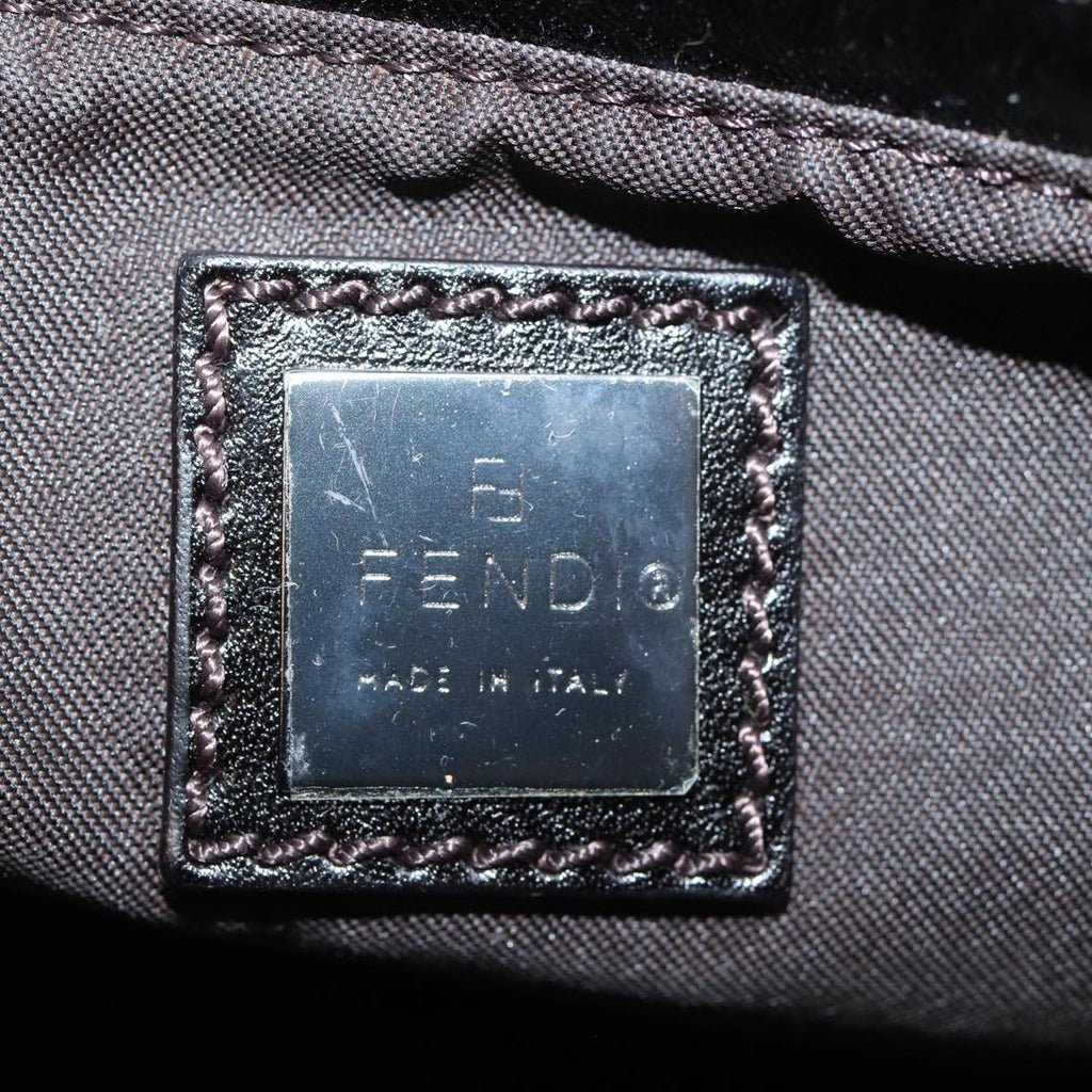 FENDI Zucchino Canvas Hand Bag Beigeyk12057