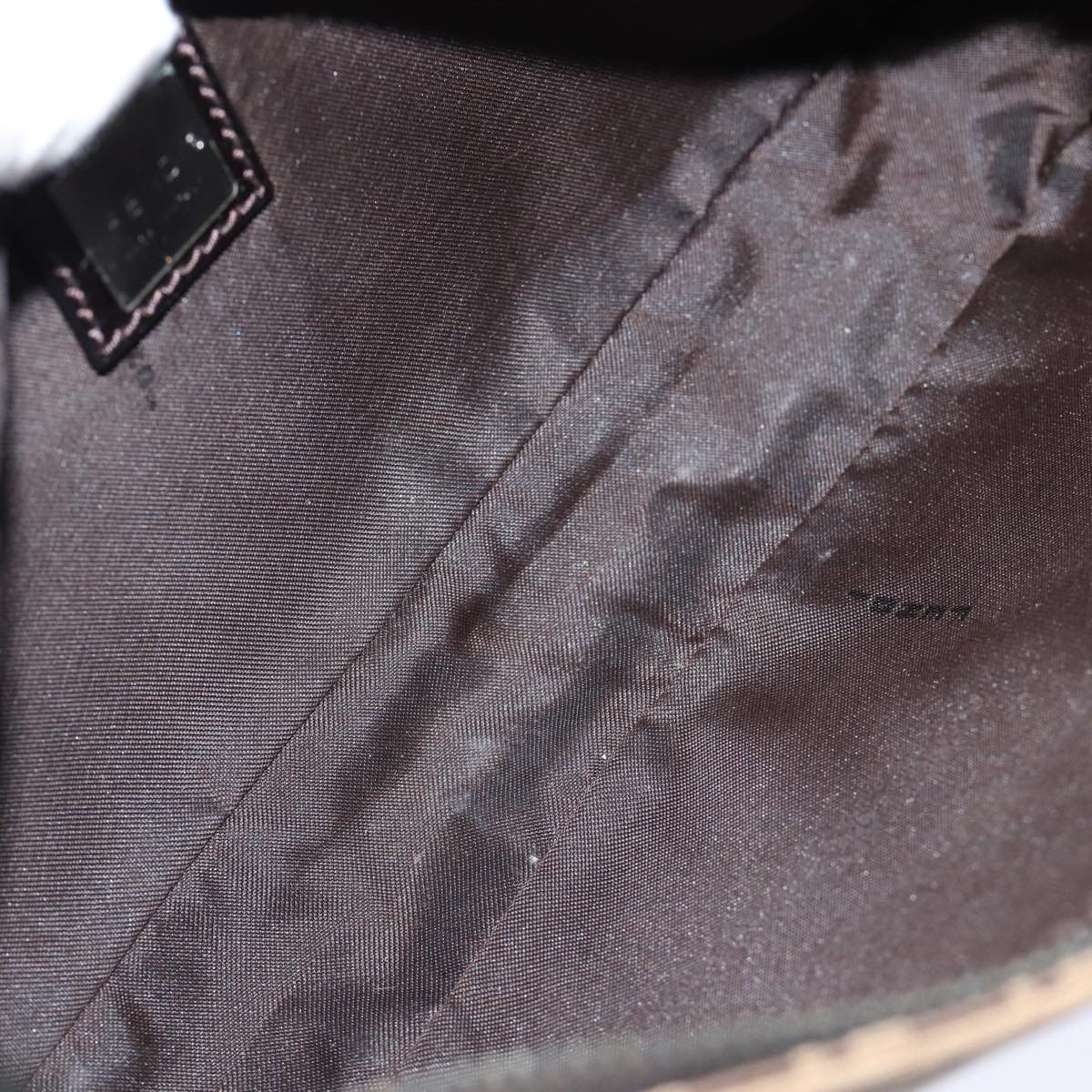 FENDI Zucchino Canvas Hand Bag Beigeyk12057