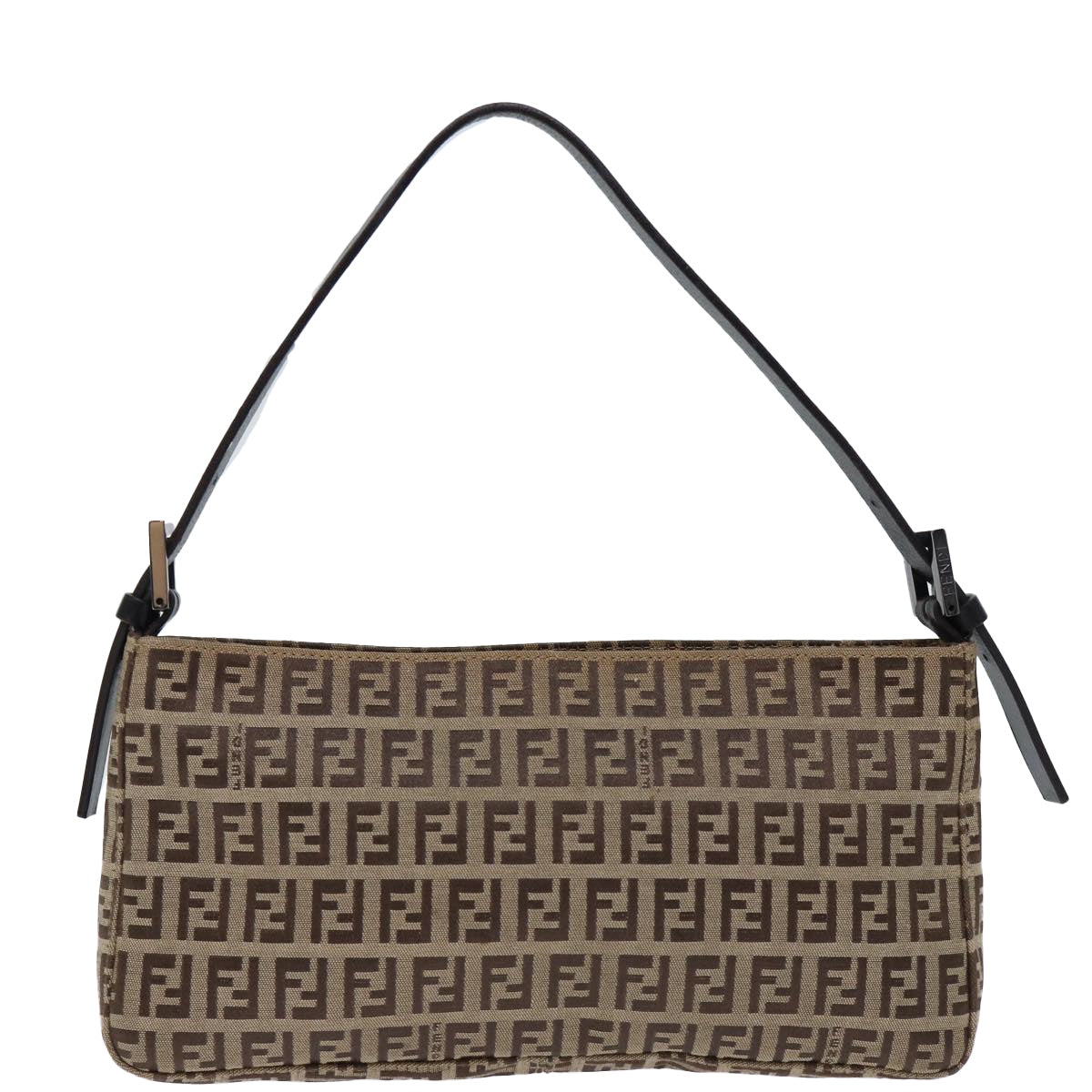 FENDI Zucchino Canvas Hand Bag Beigeyk12057