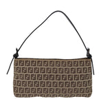 FENDI Zucchino Canvas Hand Bag Beigeyk12057