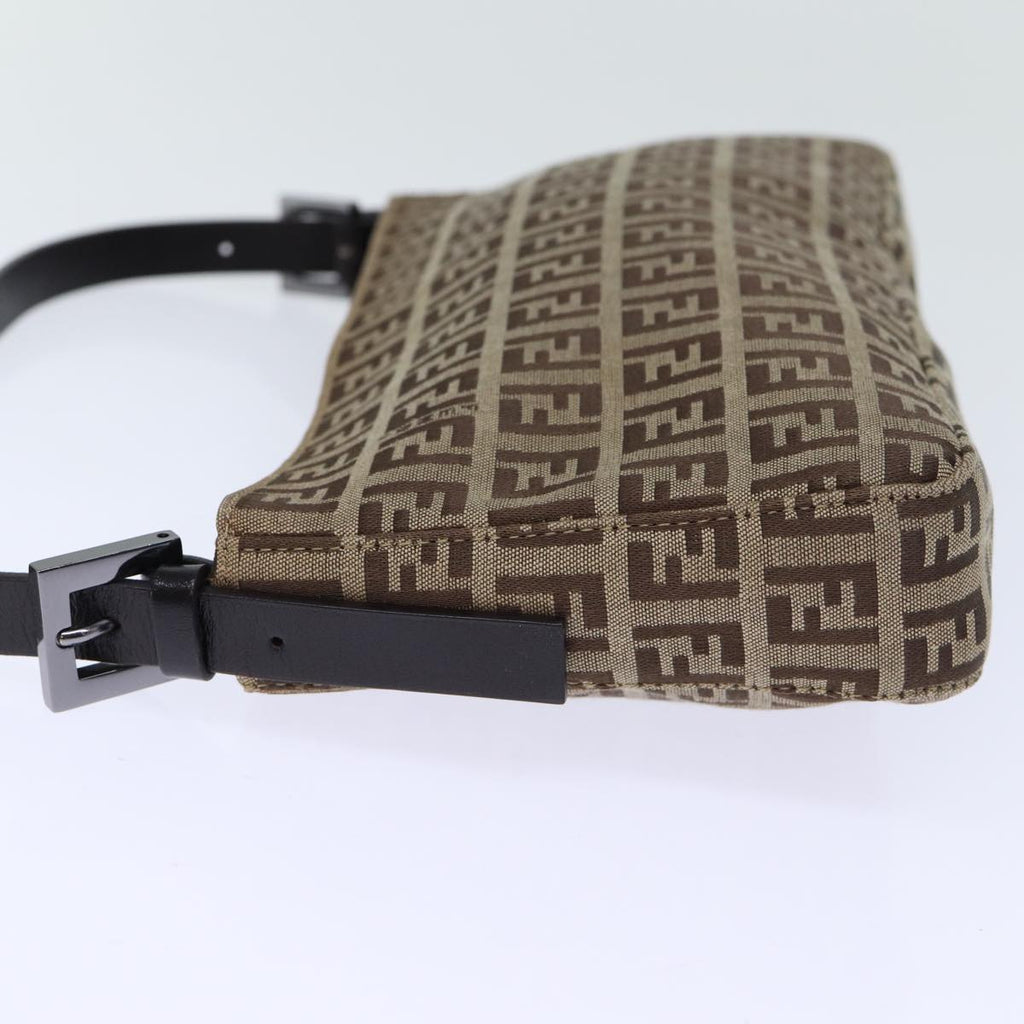 FENDI Zucchino Canvas Hand Bag Beigeyk12057