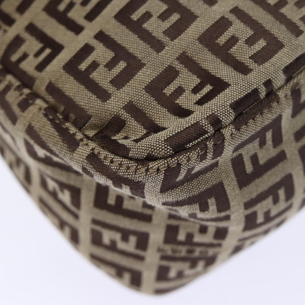 FENDI Zucchino Canvas Hand Bag Beigeyk12110