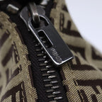 FENDI Zucchino Canvas Hand Bag Beigeyk12110