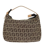 FENDI Zucchino Canvas Hand Bag Beigeyk12110