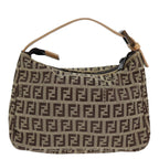 FENDI Zucchino Canvas Hand Bag Beigeyk12110