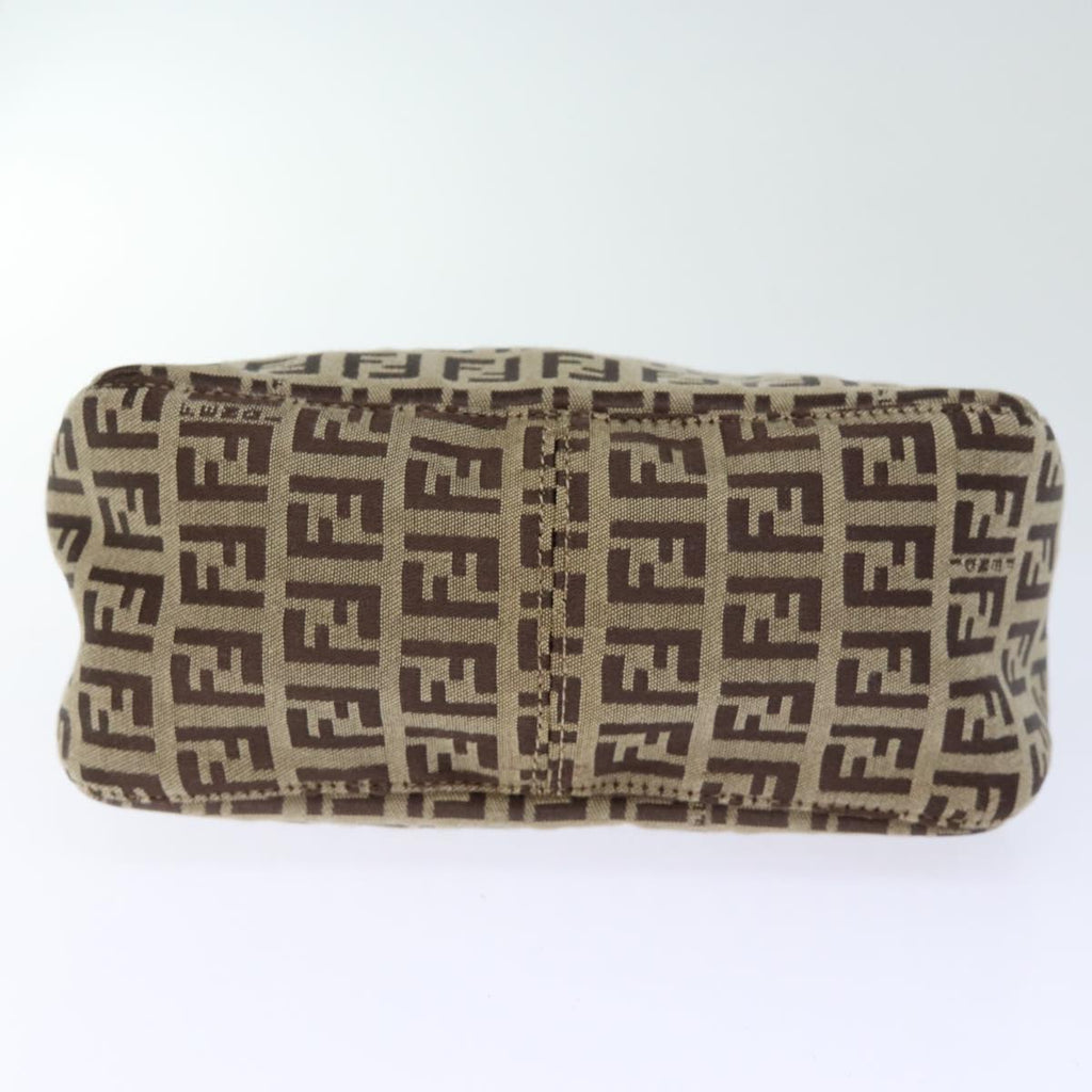 FENDI Zucchino Canvas Hand Bag Beigeyk12110