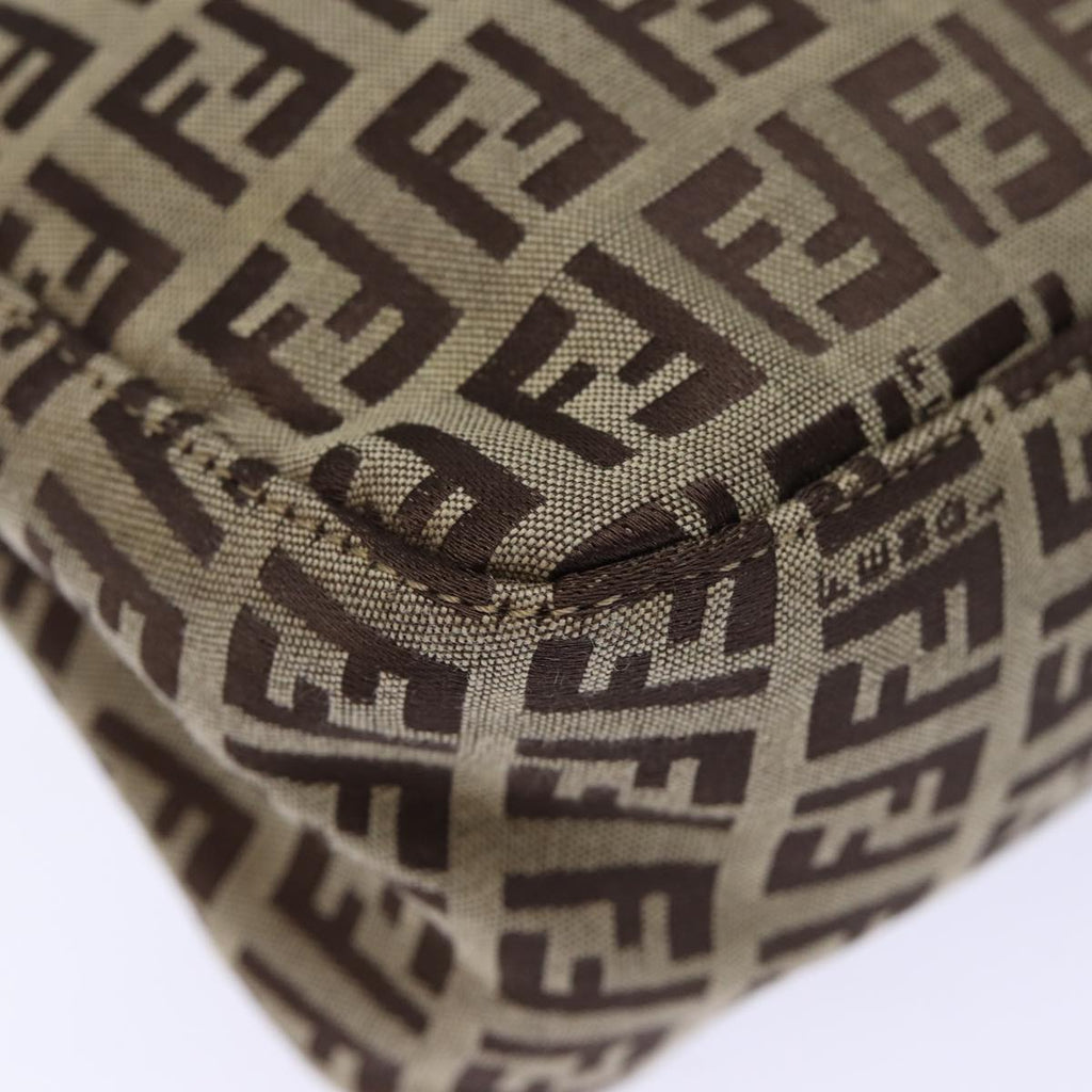 FENDI Zucchino Canvas Hand Bag Beigeyk12110