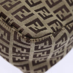 FENDI Zucchino Canvas Hand Bag Beigeyk12110
