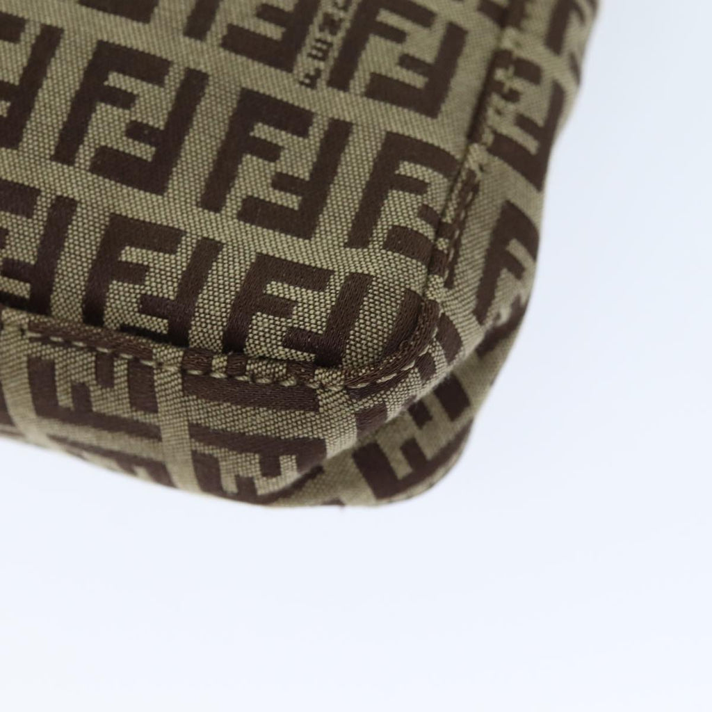 FENDI Zucchino Canvas Hand Bag Beigeyk12117