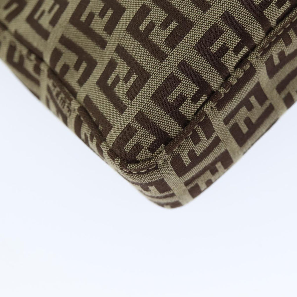 FENDI Zucchino Canvas Hand Bag Beigeyk12117