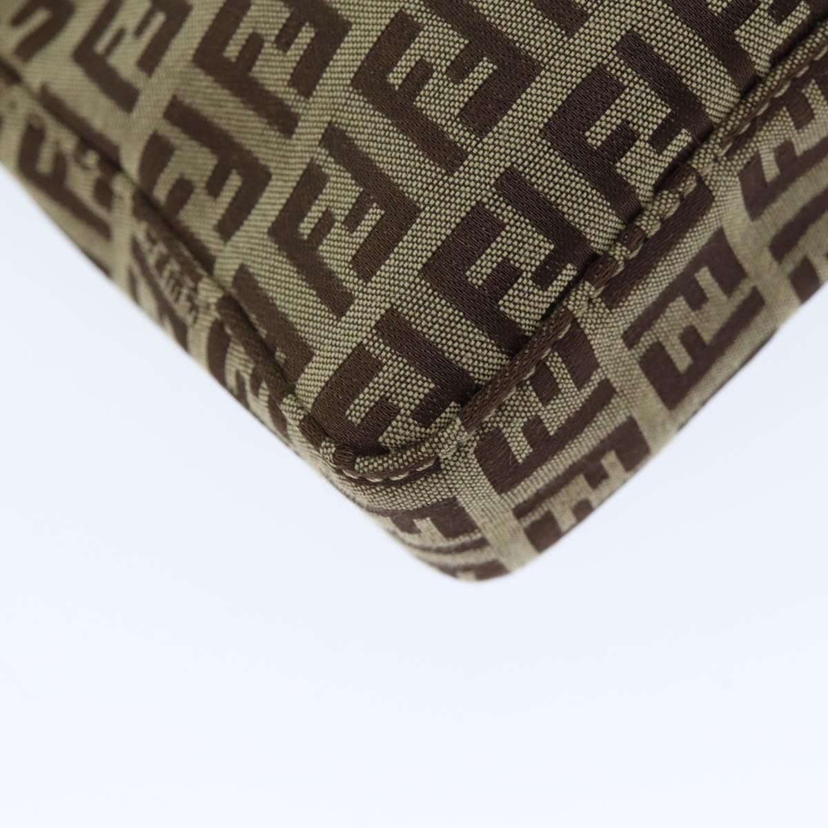 FENDI Zucchino Canvas Hand Bag Beigeyk12117