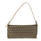 FENDI Zucchino Canvas Hand Bag Beigeyk12117