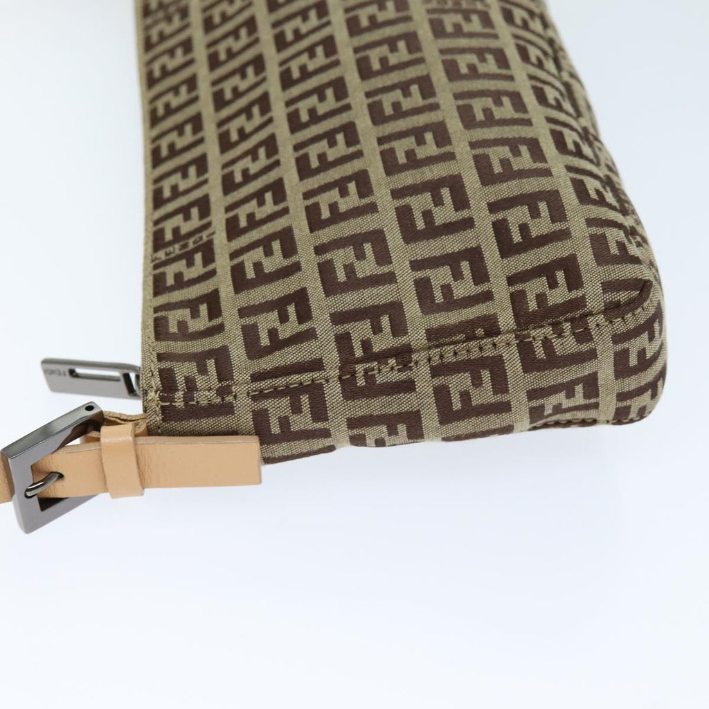 FENDI Zucchino Canvas Hand Bag Beigeyk12117