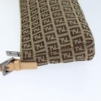 FENDI Zucchino Canvas Hand Bag Beigeyk12117