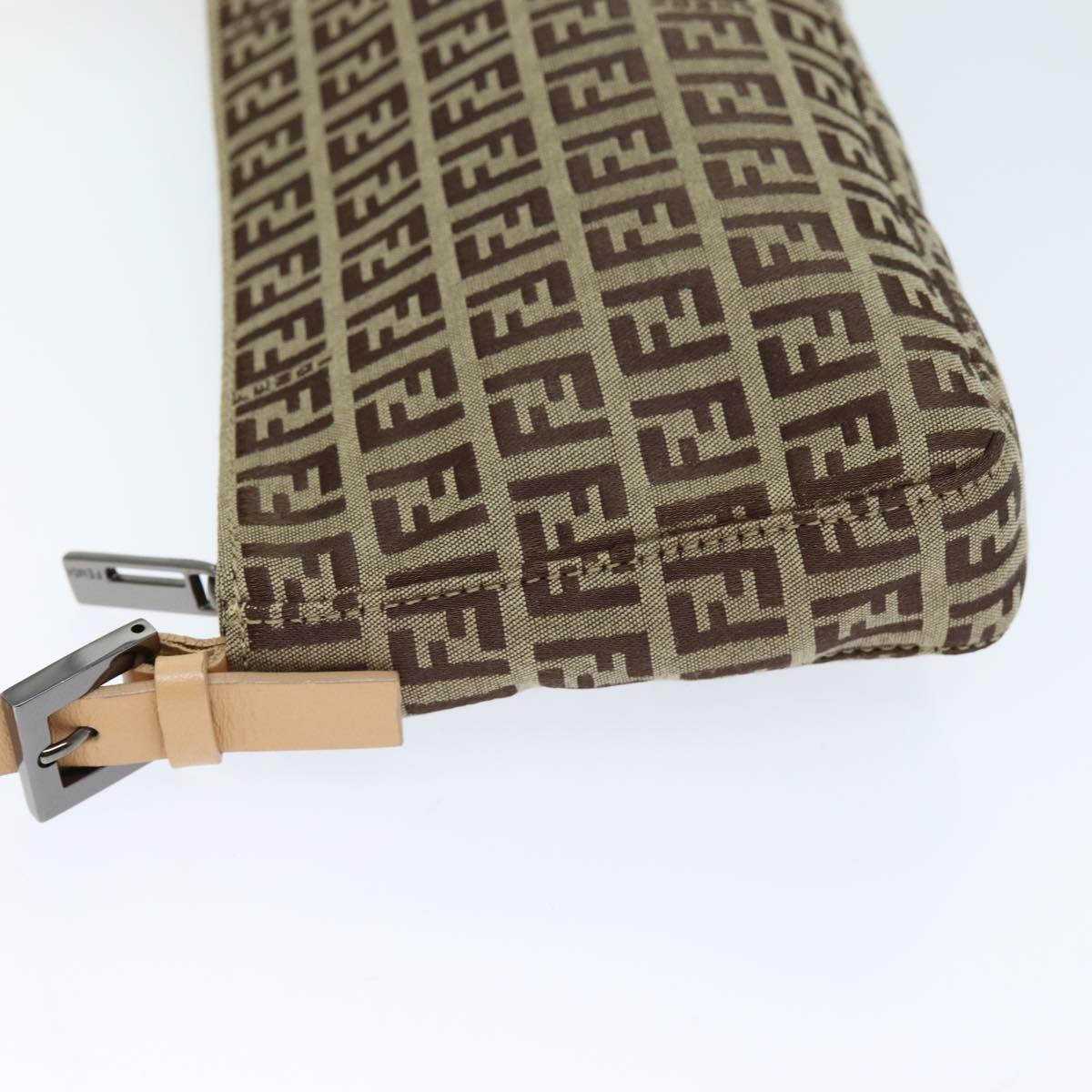 FENDI Zucchino Canvas Hand Bag Beigeyk12117