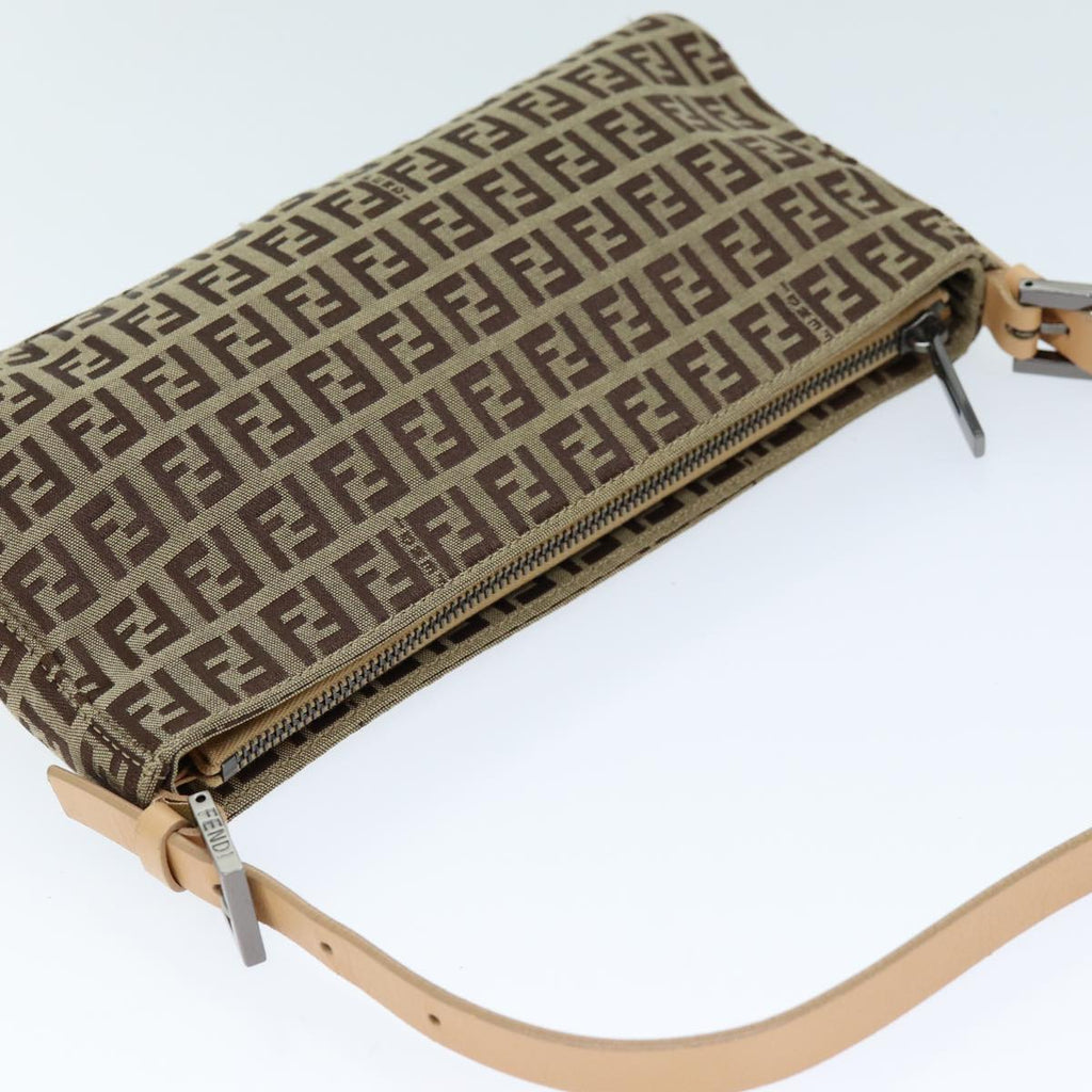 FENDI Zucchino Canvas Hand Bag Beigeyk12117