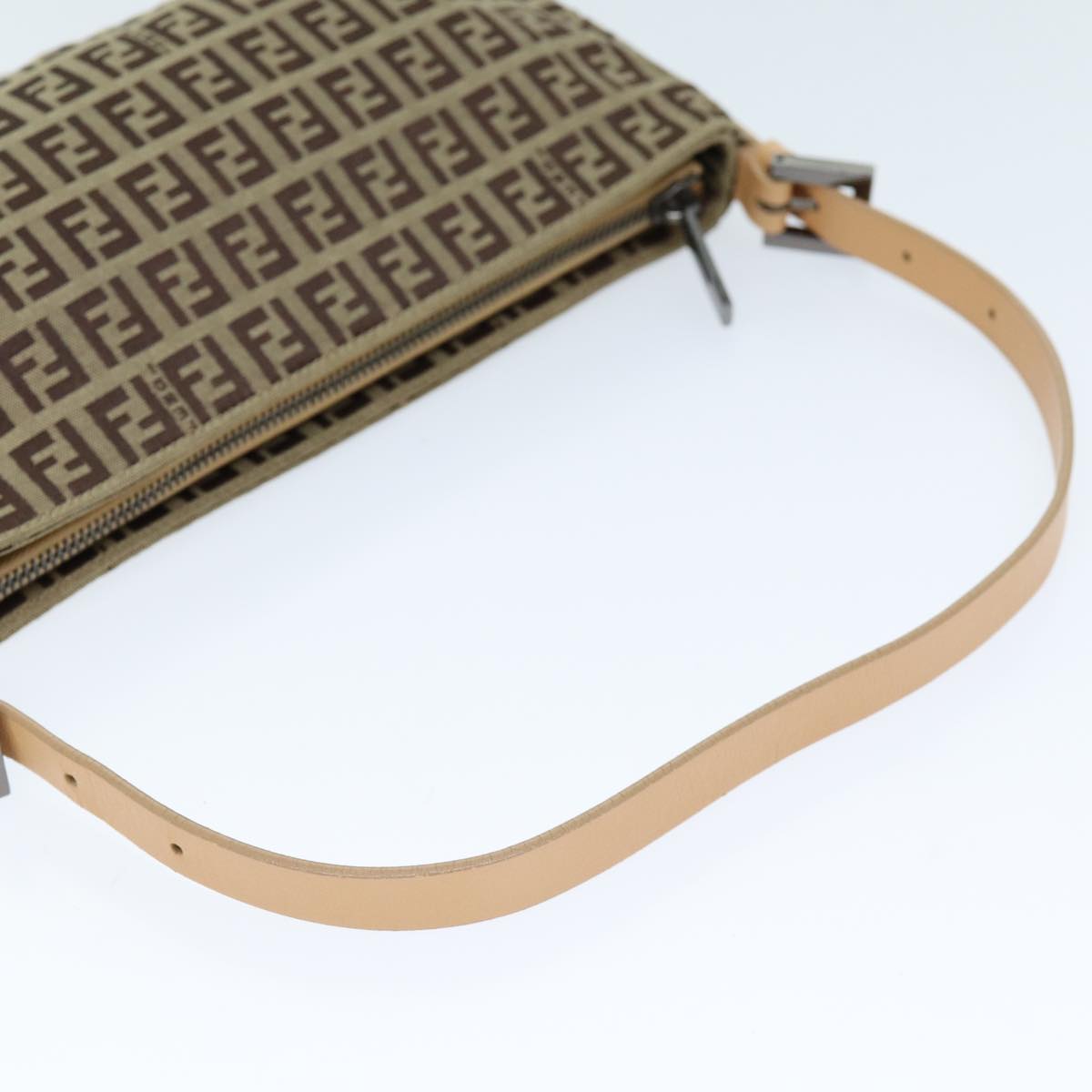 FENDI Zucchino Canvas Hand Bag Beigeyk12117