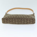 FENDI Zucchino Canvas Hand Bag Beigeyk12117