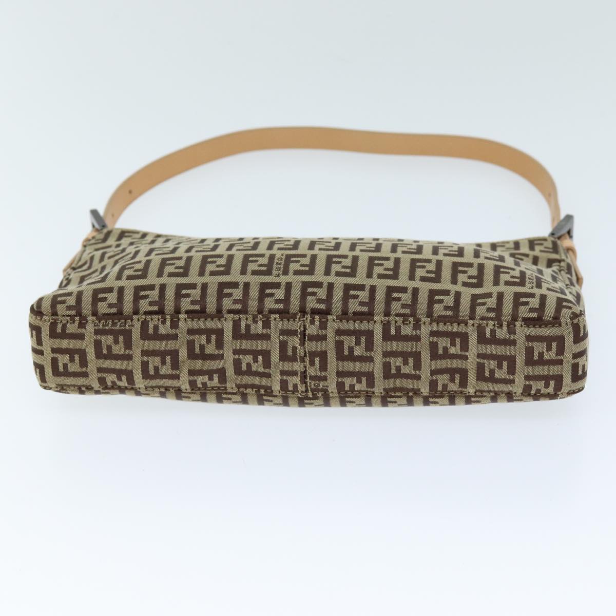 FENDI Zucchino Canvas Hand Bag Beigeyk12117