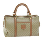 CELINE Macadam Canvas Boston Bag Beige 12162