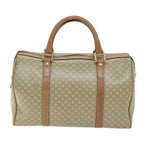 CELINE Macadam Canvas Boston Bag Beige 12162