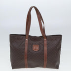 CELINE Macadam Canvas Shoulder Bag PVC Leather 2Set Brown 12251