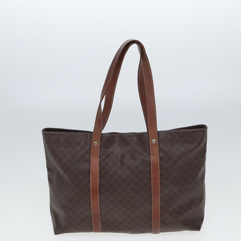 CELINE Macadam Canvas Shoulder Bag PVC Leather 2Set Brown 12251