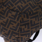 FENDI Zucca Canvas Backpack Nylon Brown Blackyk12282