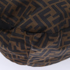 FENDI Zucca Canvas Backpack Nylon Brown Blackyk12282