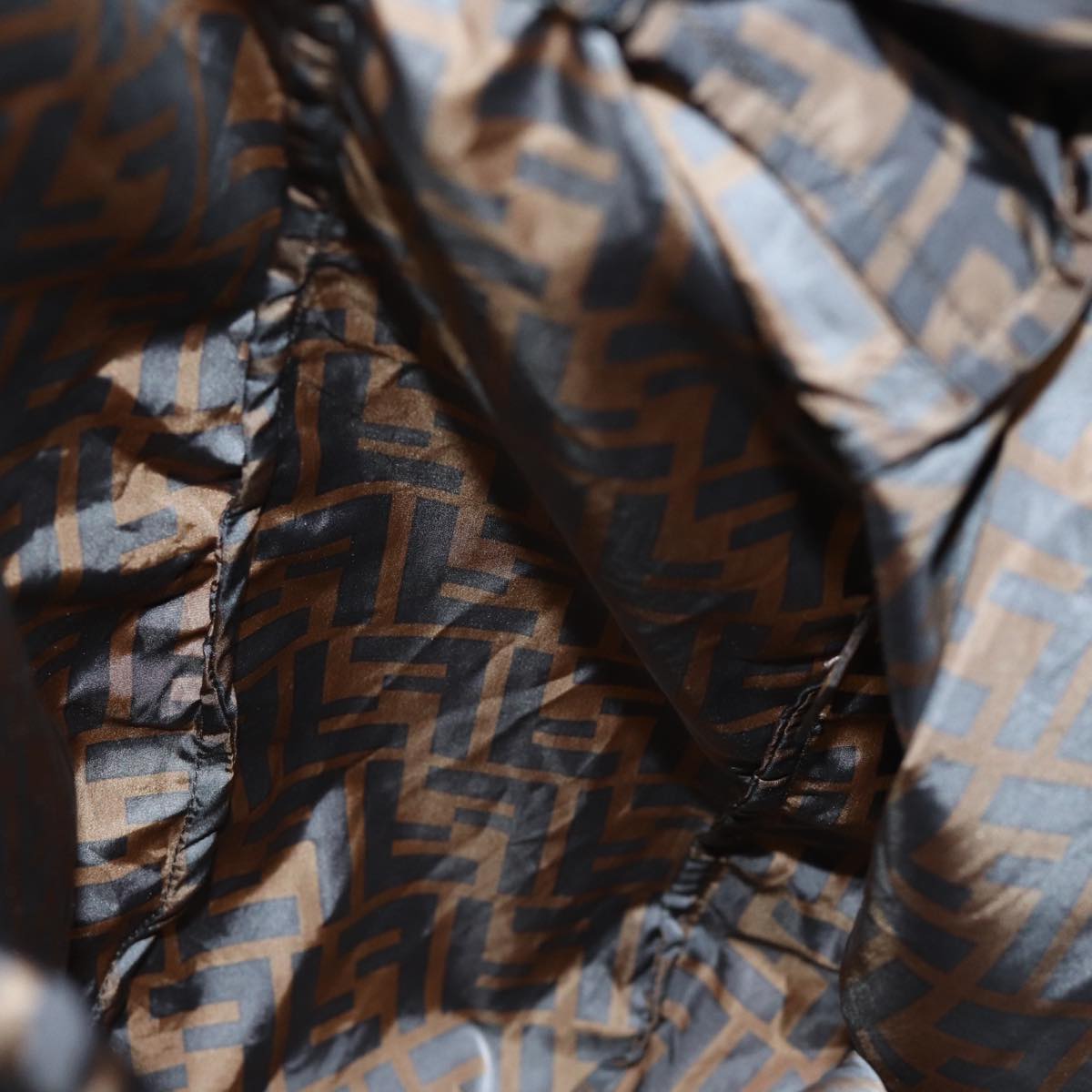 FENDI Zucca Canvas Backpack Nylon Brown Blackyk12282