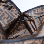 FENDI Zucca Canvas Backpack Nylon Brown Blackyk12282