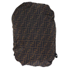 FENDI Zucca Canvas Backpack Nylon Brown Blackyk12282
