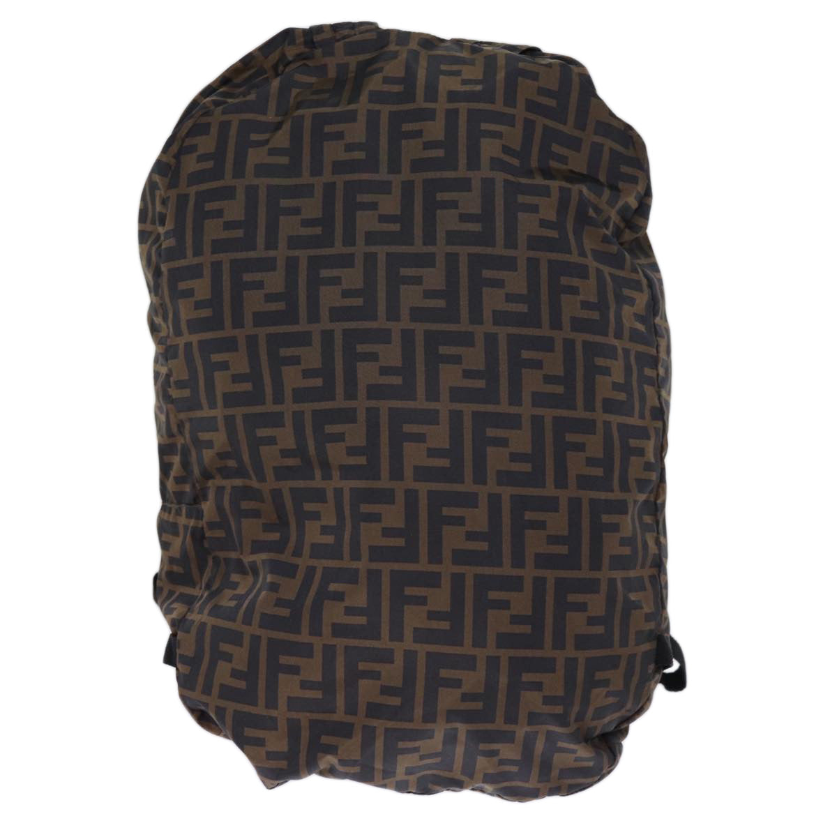 FENDI Zucca Canvas Backpack Nylon Brown Blackyk12282