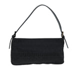 FENDI Zucchino Canvas Hand Bag Blackyk12317