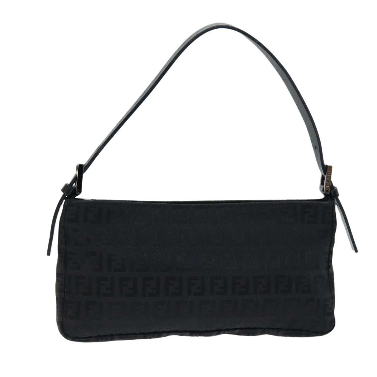 FENDI Zucchino Canvas Hand Bag Blackyk12317