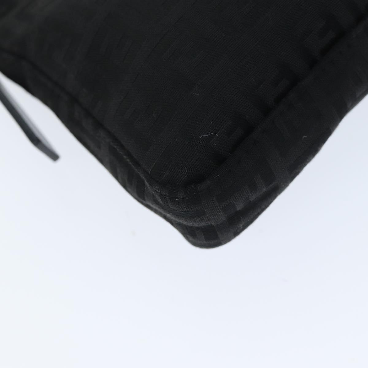 FENDI Zucchino Canvas Hand Bag Blackyk12317