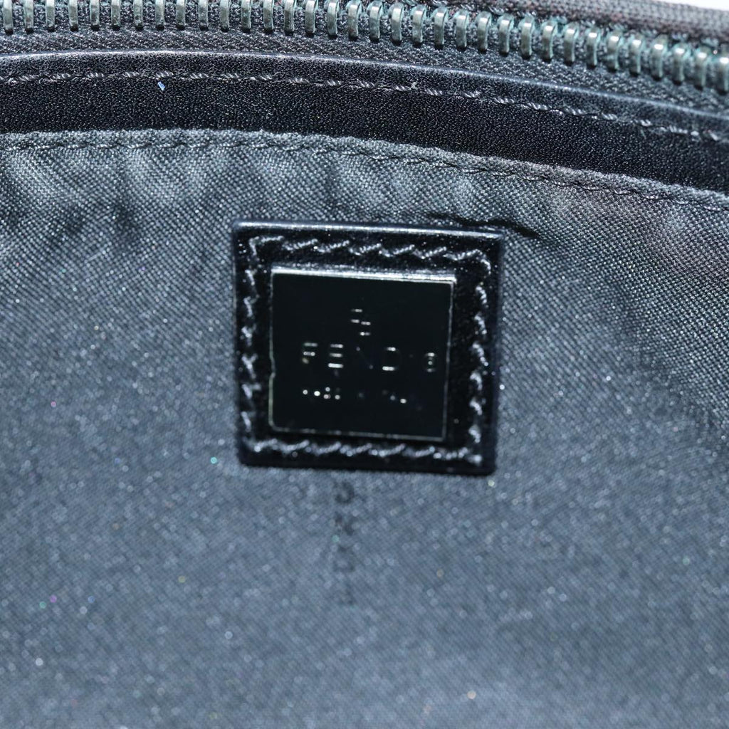 FENDI Zucchino Canvas Hand Bag Blackyk12317