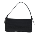 FENDI Zucchino Canvas Hand Bag Blackyk12317