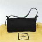 FENDI Zucchino Canvas Hand Bag Blackyk12317