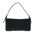 FENDI Zucchino Canvas Hand Bag Blackyk12317