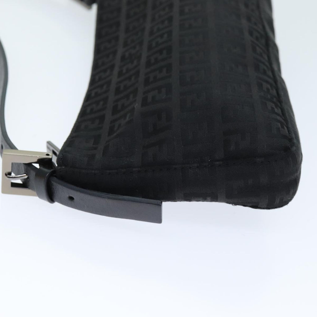 FENDI Zucchino Canvas Hand Bag Blackyk12317