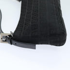 FENDI Zucchino Canvas Hand Bag Blackyk12317