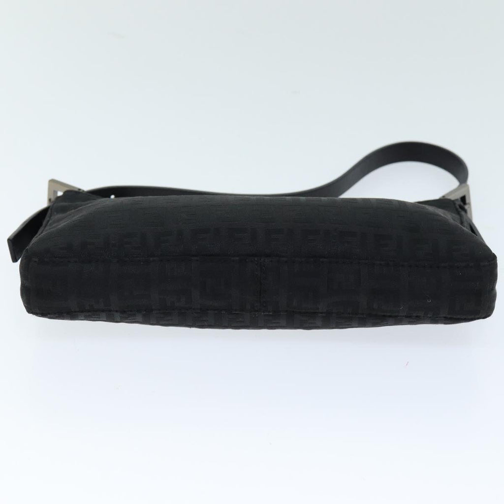 FENDI Zucchino Canvas Hand Bag Blackyk12317