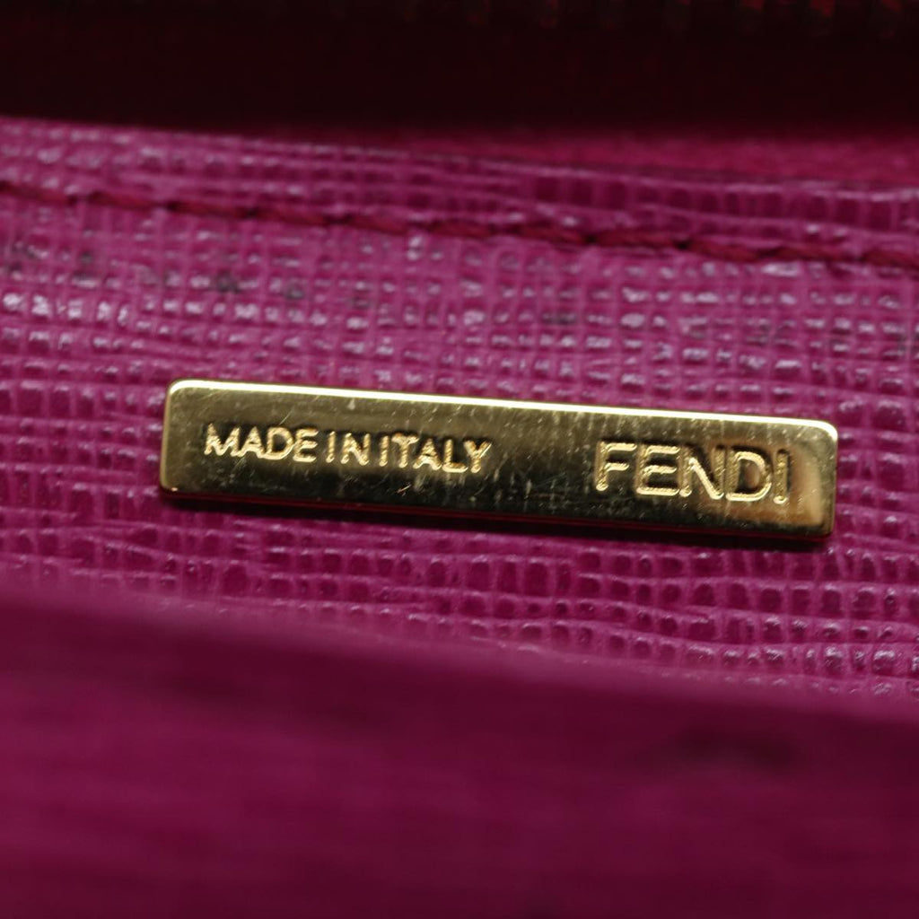 FENDI Zucca Canvas Long Wallet Black Brownyk12323