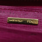 FENDI Zucca Canvas Long Wallet Black Brownyk12323