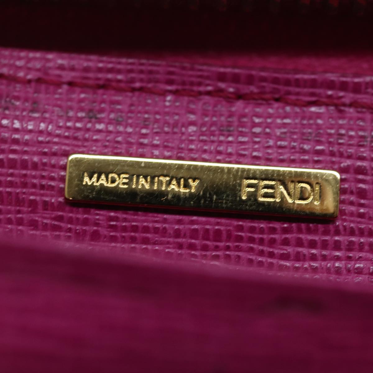 FENDI Zucca Canvas Long Wallet Black Brownyk12323