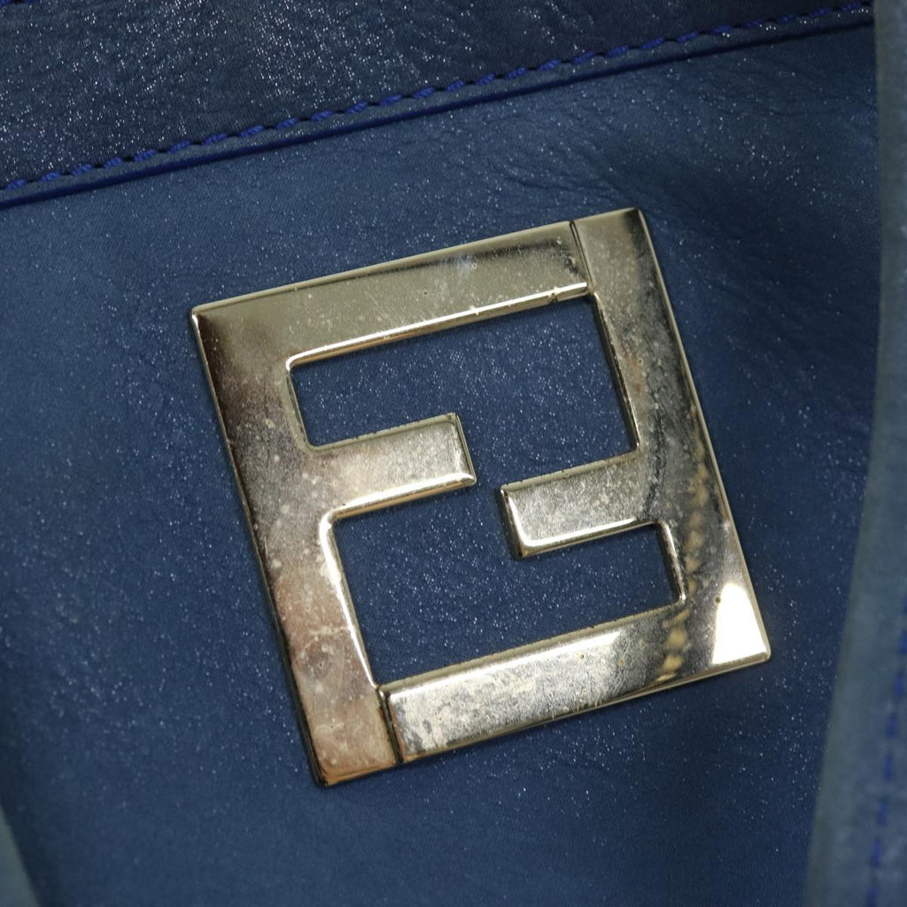 FENDI Tote Bag Leather Blueyk12353