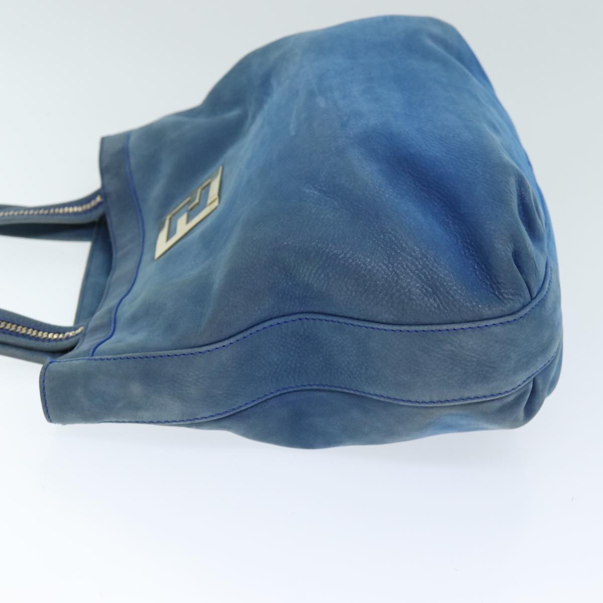 FENDI Tote Bag Leather Blueyk12353